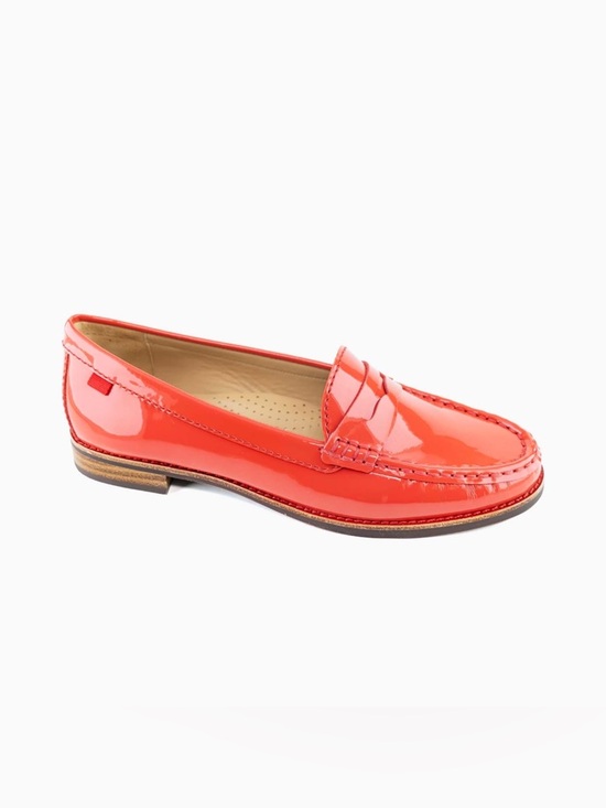 Marc Joseph New York Shoes - Marc Joseph New York East Village Red Patent Leather Penny Loafers, Size 9.5